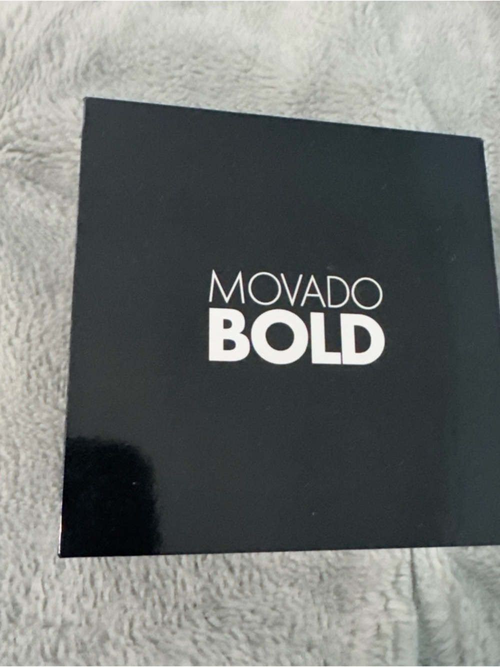Movado Bold Box in Black with White Logo-Box Only